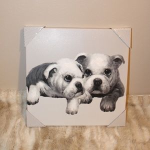 Frenchie Puppy Canvas Wall Decor NWT
